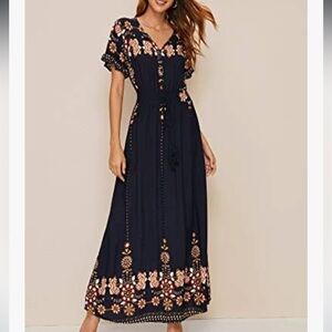 Floral Boho Boutique Dress